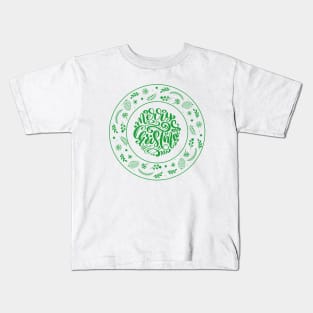 Merry Christmas Green Kids T-Shirt